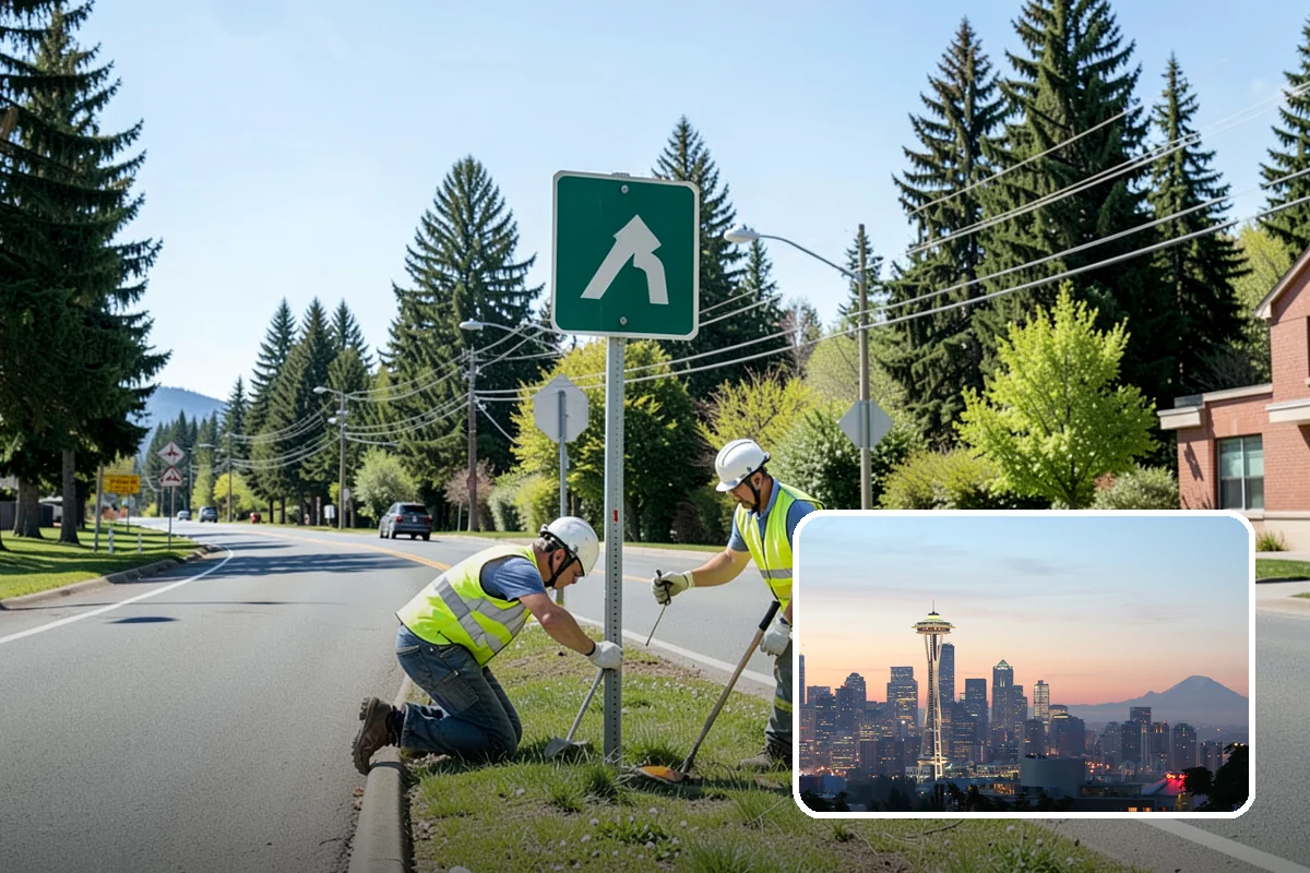 Municipal Stump Grinding in Seattle, King County, WA - Below-grade grinding removes trip and mowing hazards from public spaces