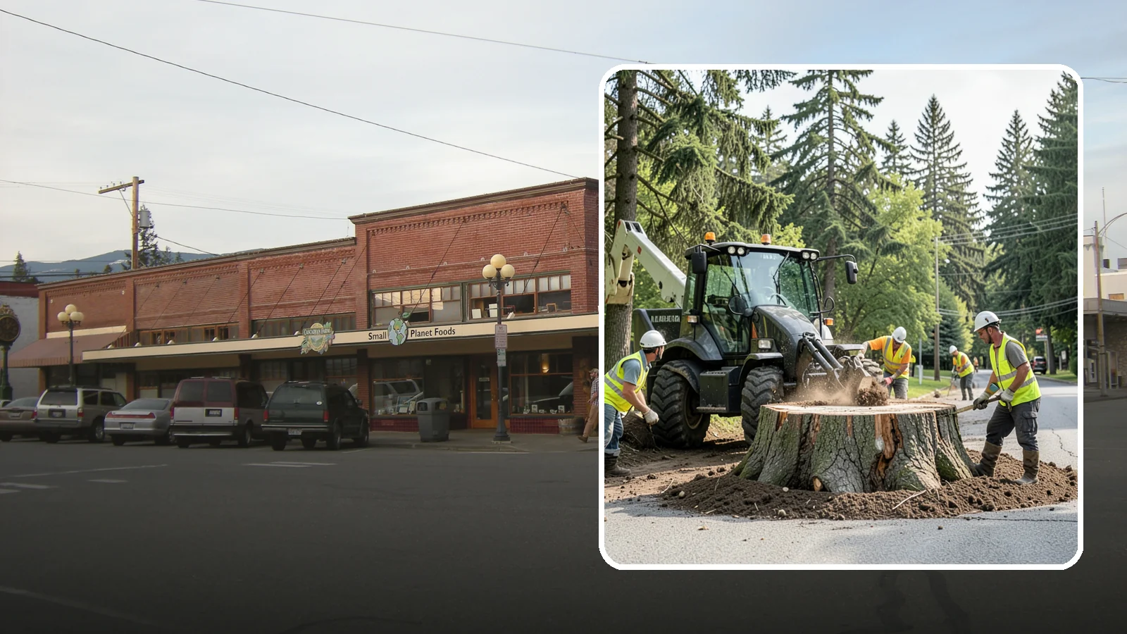 Municipal Stump Grinding in Sedro-Woolley, Skagit County, WA - We grind and restore public tree stumps to eliminate trip hazards and prepare sites for replanting or turf across Western...