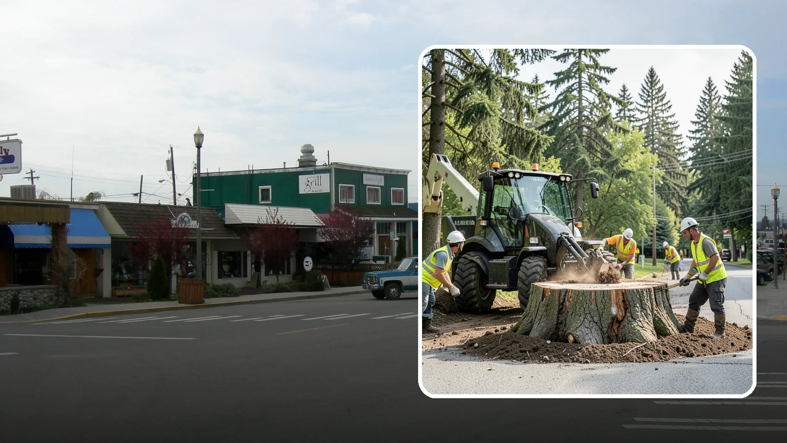 Municipal Stump Grinding in Stanwood, Snohomish County, WA - We grind and restore public tree stumps to eliminate trip hazards and prepare sites for replanting or turf across Western...