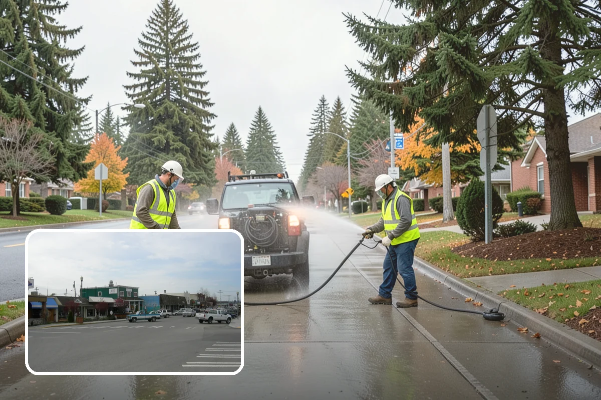 Municipal Stump Grinding in Stanwood, Snohomish County, WA - Below-grade grinding removes trip and mowing hazards from public spaces