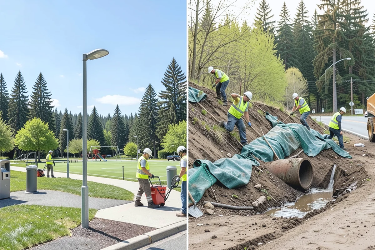 Municipal Stump Grinding in Wilkeson, Pierce County, WA - Provide a stump list or map and we schedule utility locates for each location