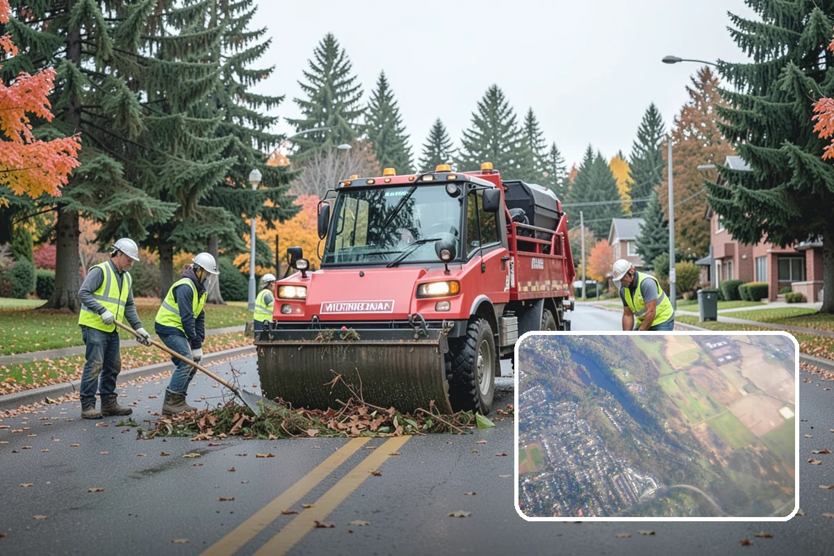 Municipal Tree Planting in Algona, King County, WA - Species matched to site conditions reduces future conflicts and replacements