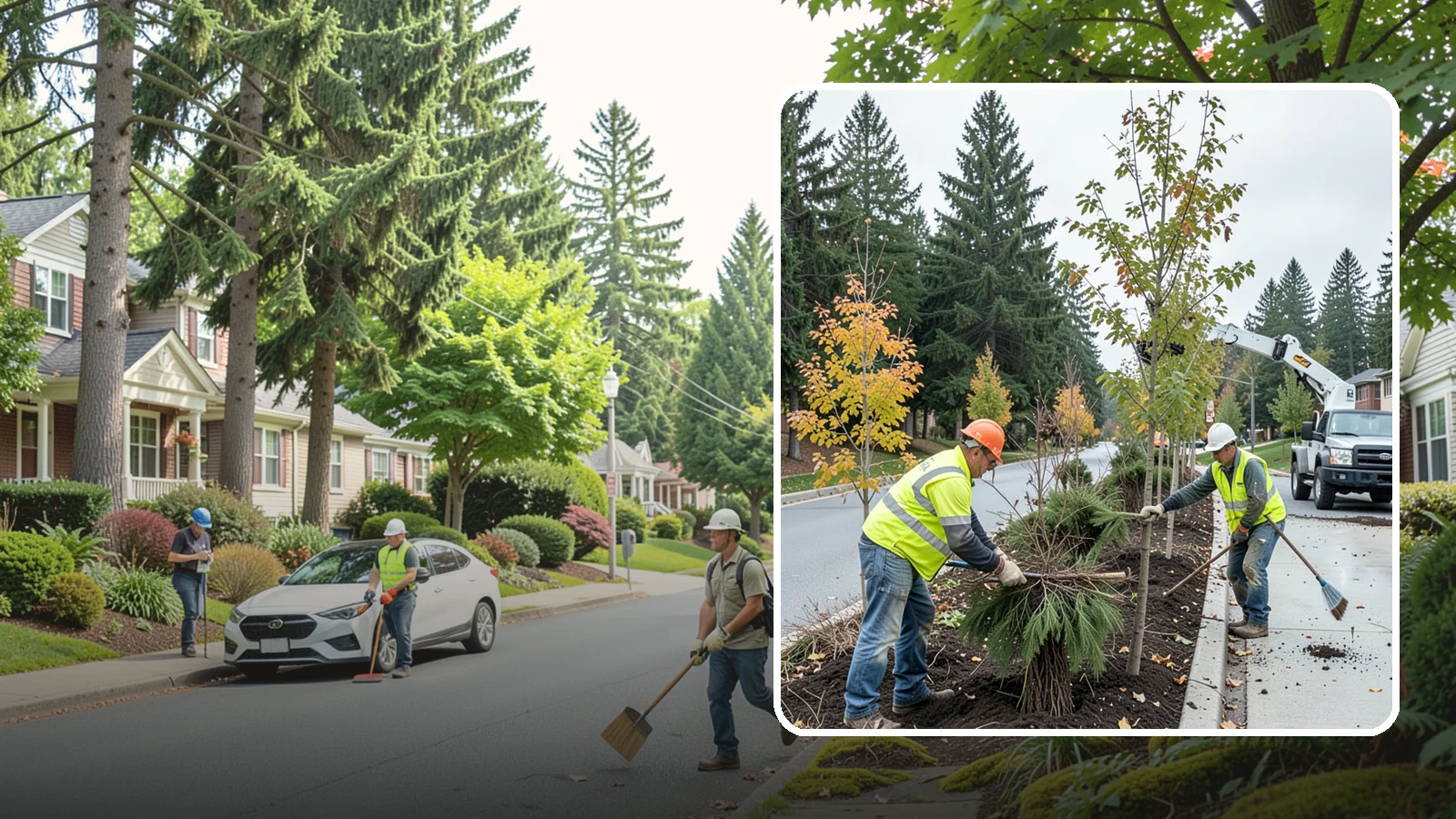 Municipal Tree Planting in Beaux Arts Village, King County, WA - We plant right-tree-right-place public trees with establishment care for streets, parks, and civic sites across Western...