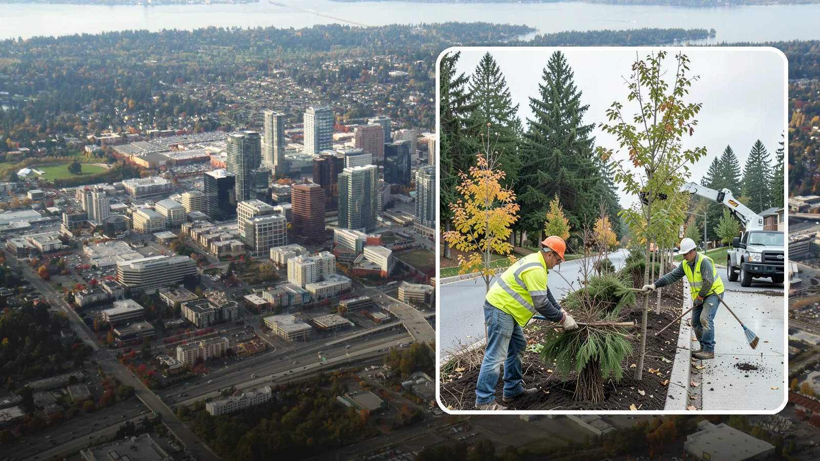 Municipal Tree Planting in Bellevue, King County, WA - We plant right-tree-right-place public trees with establishment care for streets, parks, and civic sites across Western...