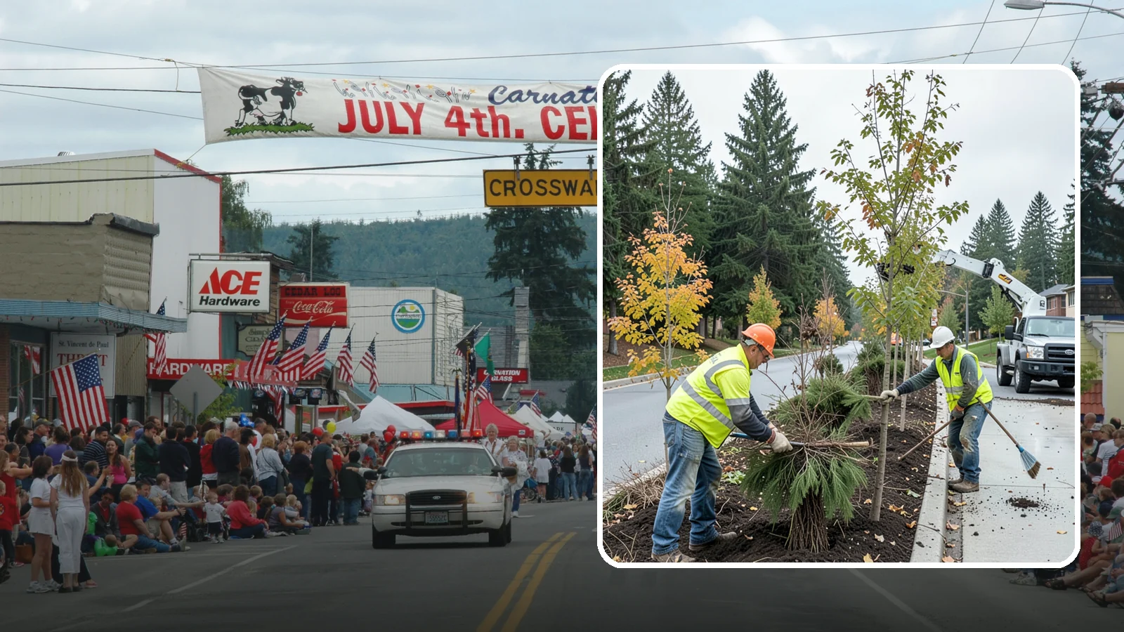 Municipal Tree Planting in Carnation, King County, WA - We plant right-tree-right-place public trees with establishment care for streets, parks, and civic sites across Western...