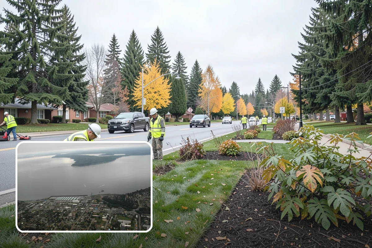 Municipal Tree Planting in Des Moines, King County, WA - Species matched to site conditions reduces future conflicts and replacements