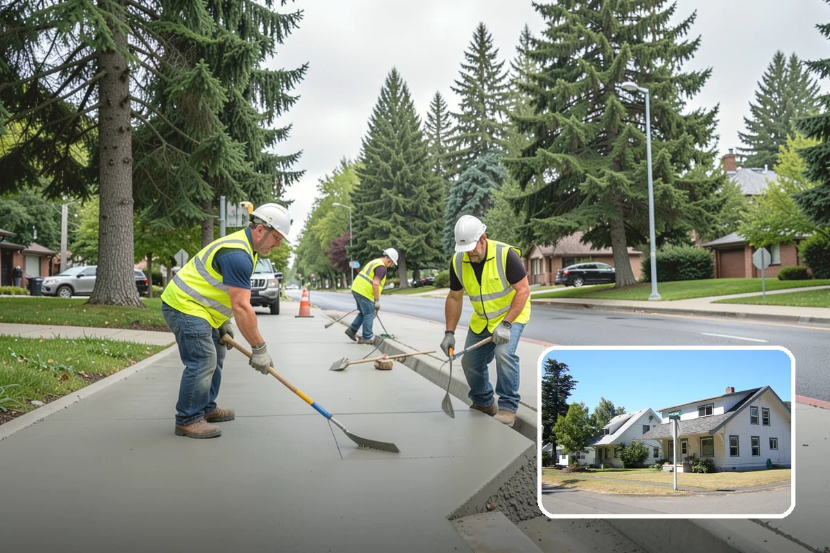 Municipal Tree Planting in DuPont, Pierce County, WA - Species matched to site conditions reduces future conflicts and replacements