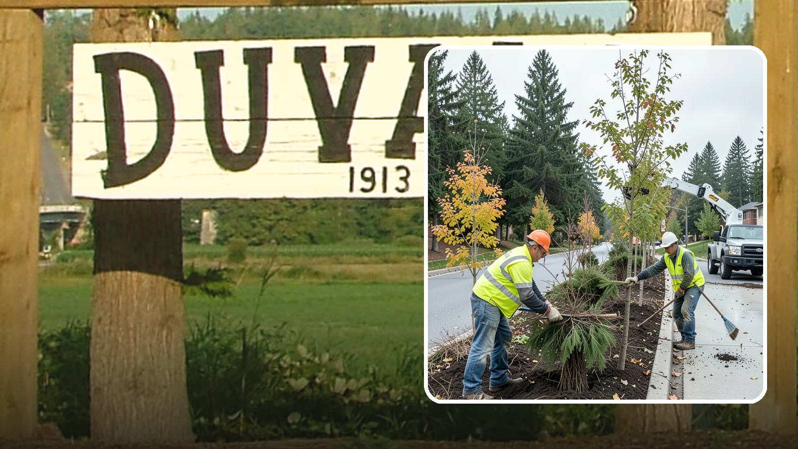 Municipal Tree Planting in Duvall, King County, WA - We plant right-tree-right-place public trees with establishment care for streets, parks, and civic sites across Western...