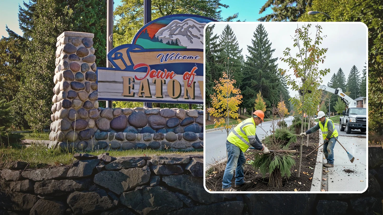 Municipal Tree Planting in Eatonville, Pierce County, WA - We plant right-tree-right-place public trees with establishment care for streets, parks, and civic sites across Western...