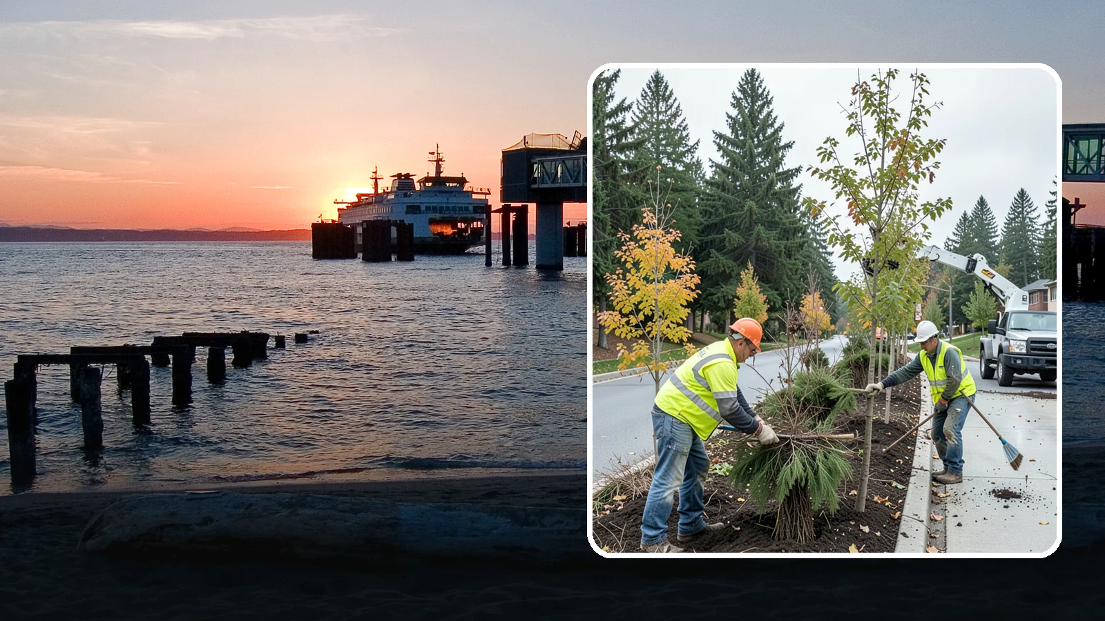 Municipal Tree Planting in Edmonds, Snohomish County, WA - We plant right-tree-right-place public trees with establishment care for streets, parks, and civic sites across Western...