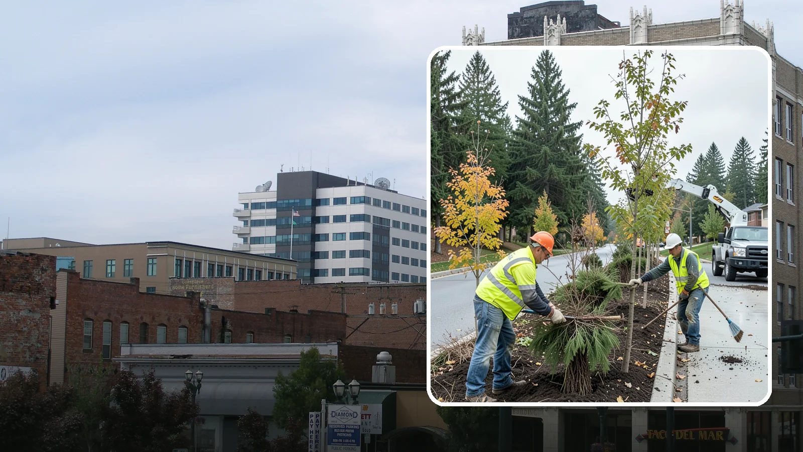 Municipal Tree Planting in Everett, Snohomish County, WA - We plant right-tree-right-place public trees with establishment care for streets, parks, and civic sites across Western...
