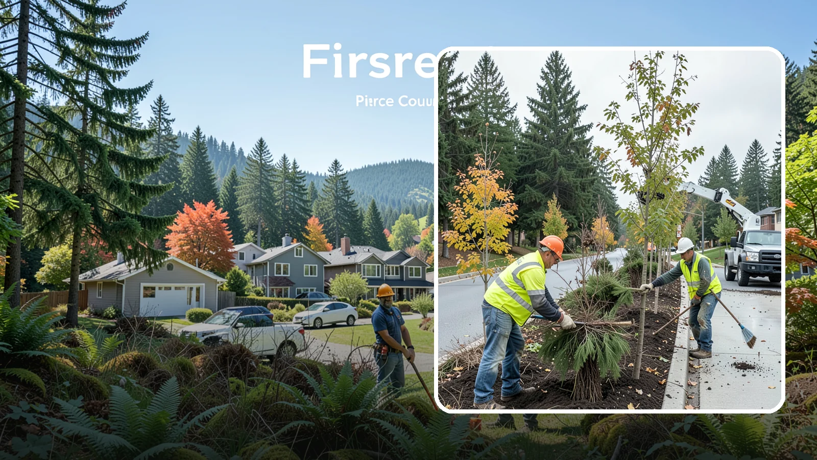 Municipal Tree Planting in Fircrest, Pierce County, WA - We plant right-tree-right-place public trees with establishment care for streets, parks, and civic sites across Western...