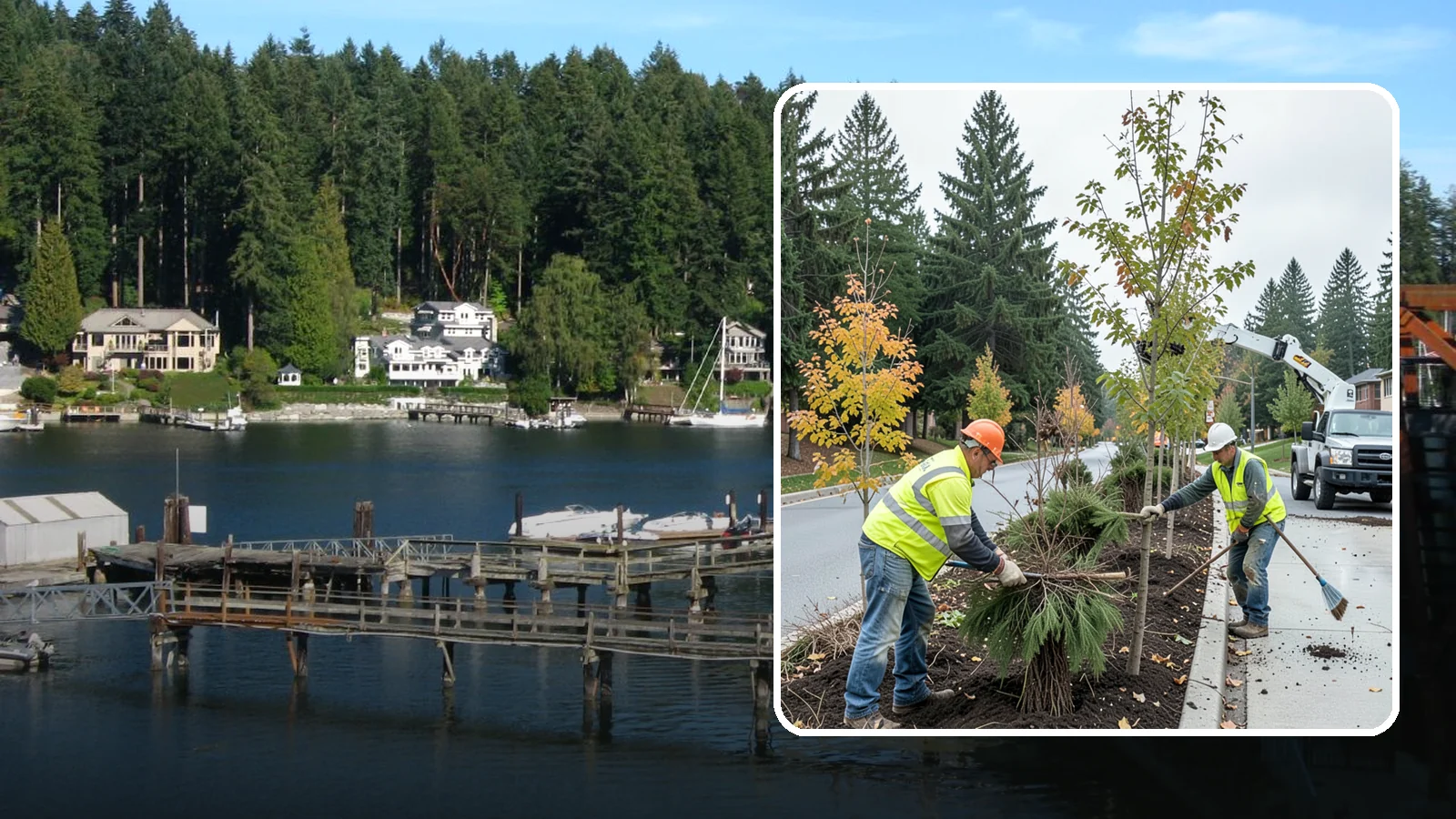 Municipal Tree Planting in Gig Harbor, Pierce County, WA - We plant right-tree-right-place public trees with establishment care for streets, parks, and civic sites across Western...
