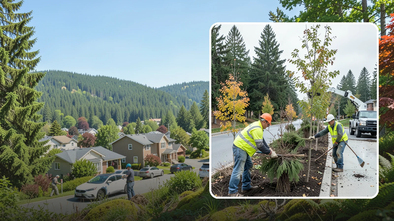 Municipal Tree Planting in Index, Snohomish County, WA - We plant right-tree-right-place public trees with establishment care for streets, parks, and civic sites across Western...