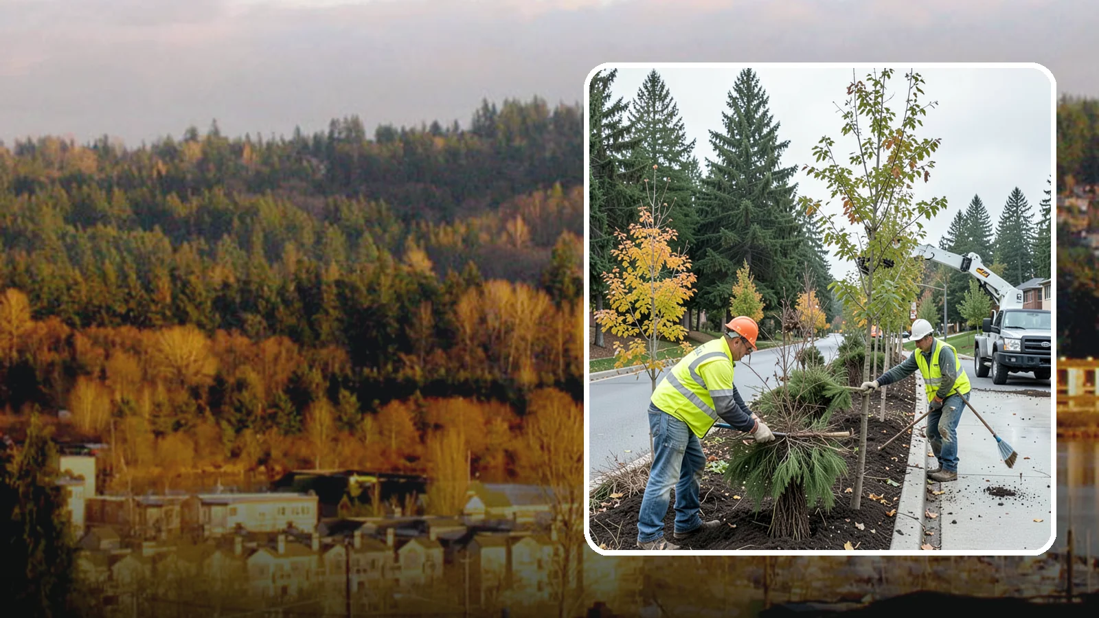 Municipal Tree Planting in Kenmore, King County, WA - We plant right-tree-right-place public trees with establishment care for streets, parks, and civic sites across Western...