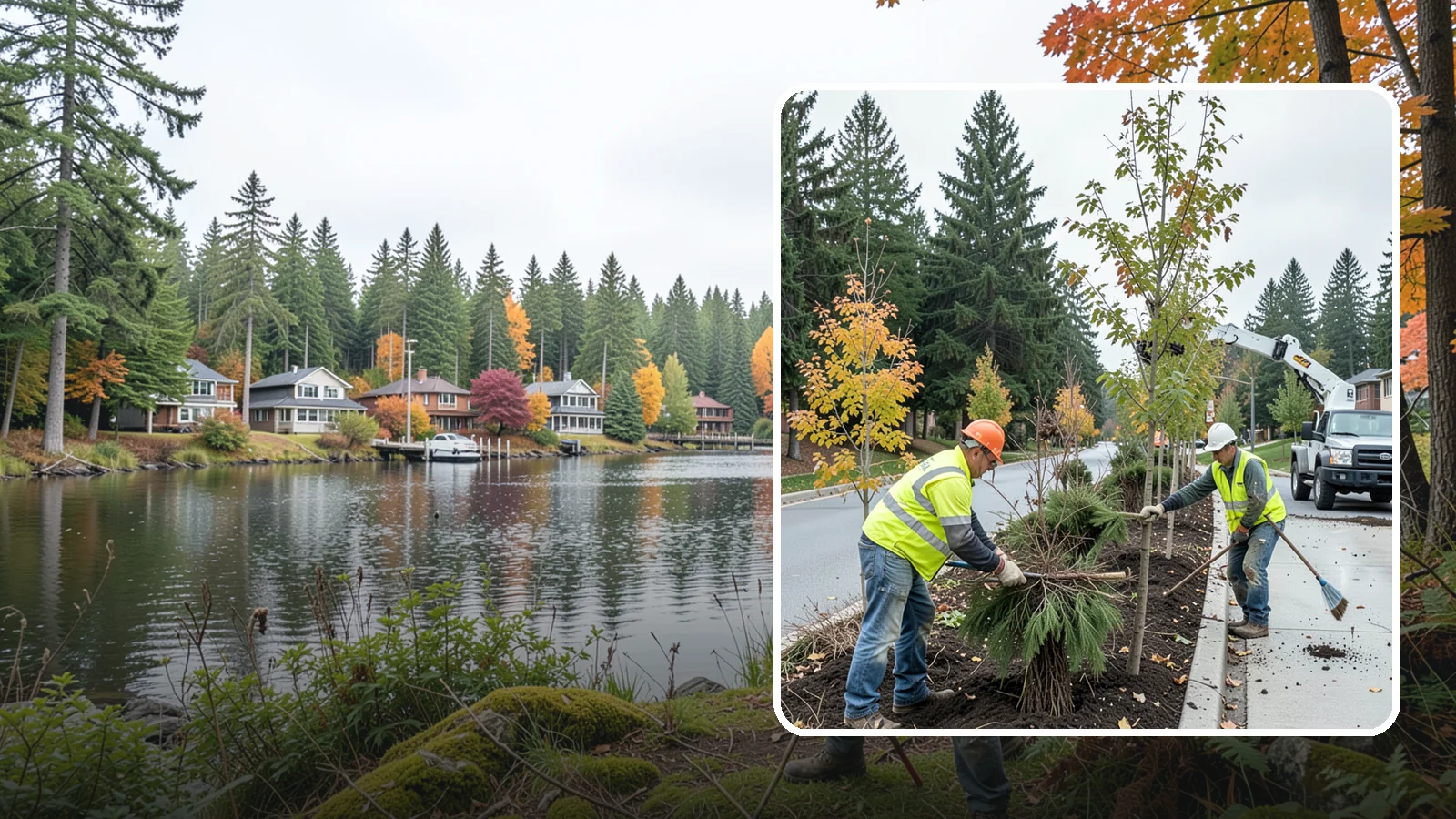 Municipal Tree Planting in La Conner, Skagit County, WA - We plant right-tree-right-place public trees with establishment care for streets, parks, and civic sites across Western...