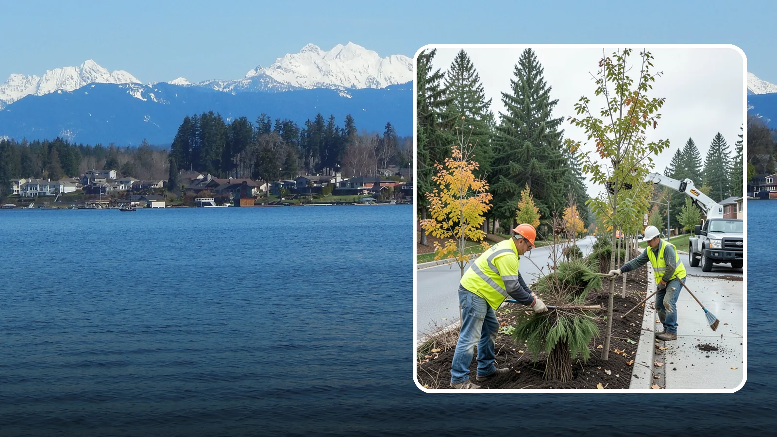 Municipal Tree Planting in Lake Stevens, Snohomish County, WA - We plant right-tree-right-place public trees with establishment care for streets, parks, and civic sites across Western...
