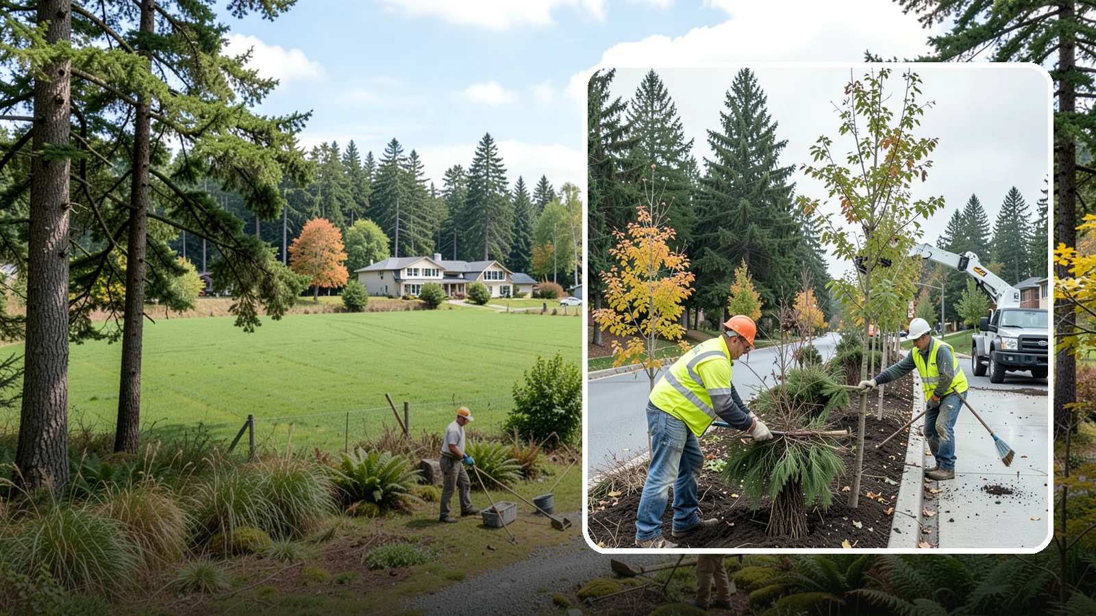 Municipal Tree Planting in Lyman, Skagit County, WA - We plant right-tree-right-place public trees with establishment care for streets, parks, and civic sites across Western...