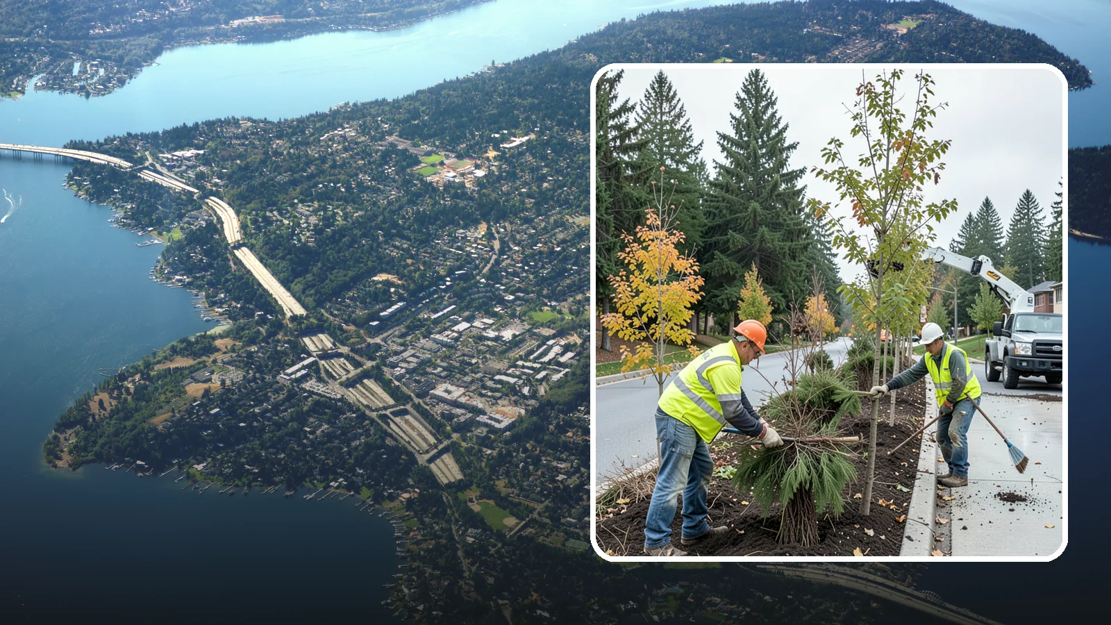 Municipal Tree Planting in Mercer Island, King County, WA - We plant right-tree-right-place public trees with establishment care for streets, parks, and civic sites across Western...