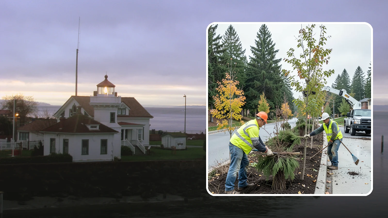 Municipal Tree Planting in Mukilteo, Snohomish County, WA - We plant right-tree-right-place public trees with establishment care for streets, parks, and civic sites across Western...