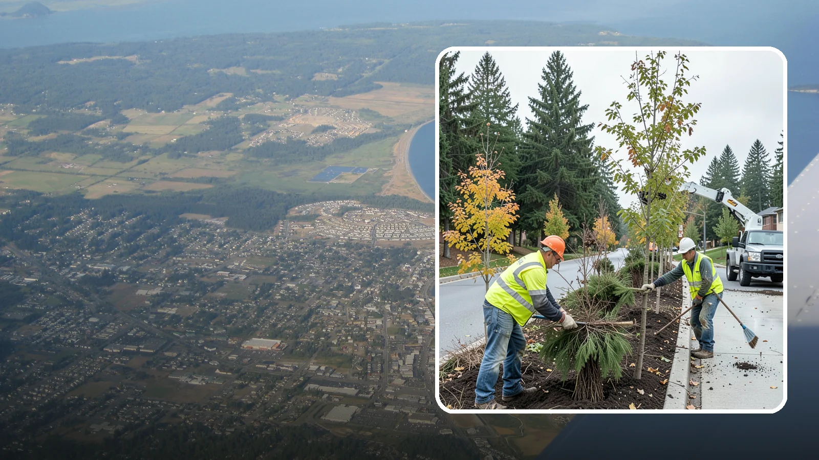 Municipal Tree Planting in Oak Harbor, Island County, WA - We plant right-tree-right-place public trees with establishment care for streets, parks, and civic sites across Western...