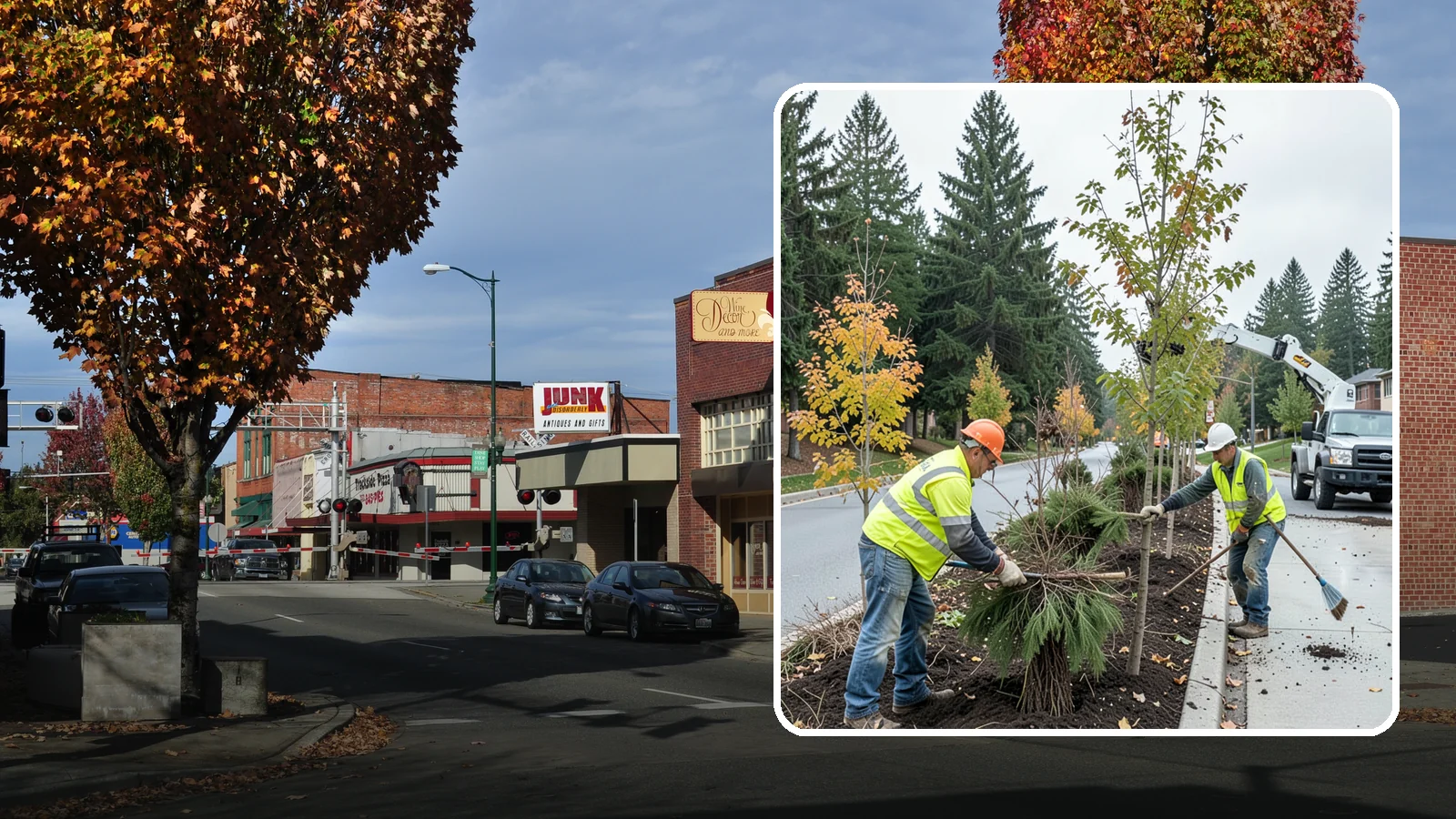 Municipal Tree Planting in Puyallup, Pierce County, WA - We plant right-tree-right-place public trees with establishment care for streets, parks, and civic sites across Western...