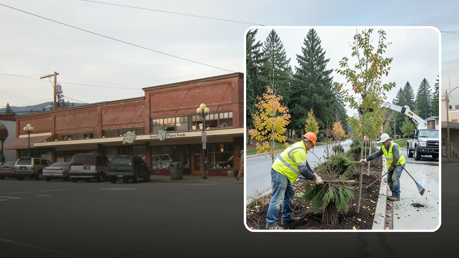 Municipal Tree Planting in Sedro-Woolley, Skagit County, WA - We plant right-tree-right-place public trees with establishment care for streets, parks, and civic sites across Western...