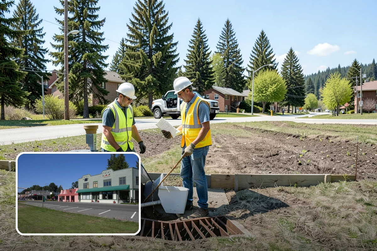 Municipal Tree Planting in Snoqualmie, King County, WA - Species matched to site conditions reduces future conflicts and replacements