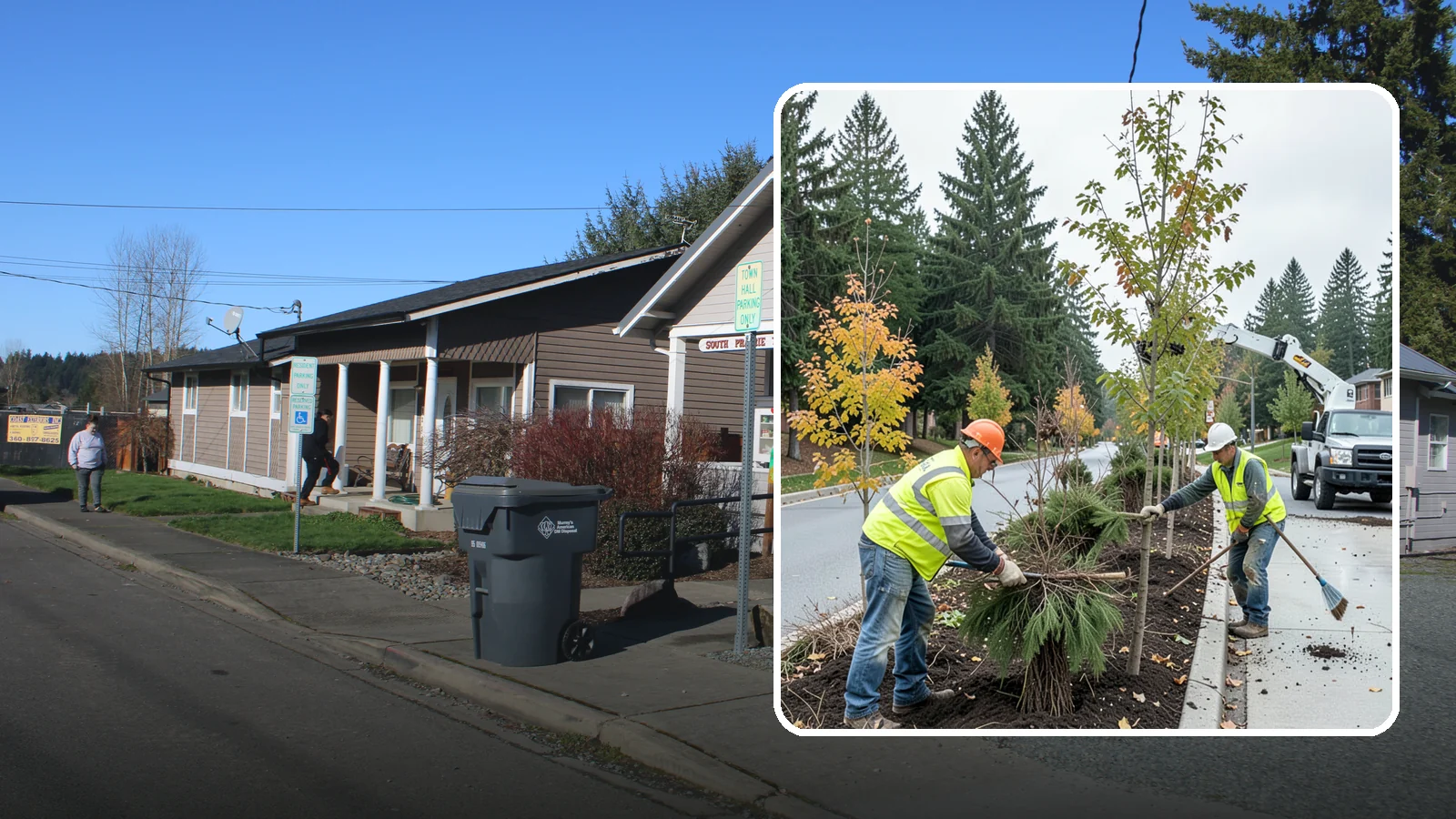 Municipal Tree Planting in South Prairie, Pierce County, WA - We plant right-tree-right-place public trees with establishment care for streets, parks, and civic sites across Western...