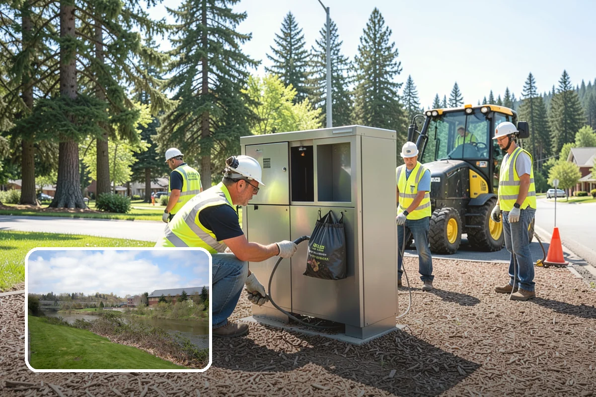 Municipal Tree Planting in Tukwila, King County, WA - Species matched to site conditions reduces future conflicts and replacements