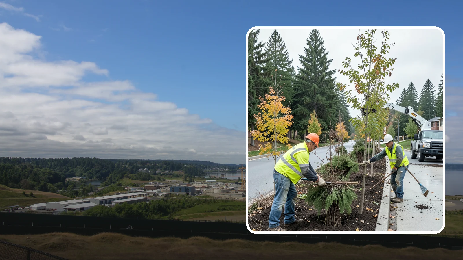 Municipal Tree Planting in University Place, Pierce County, WA - We plant right-tree-right-place public trees with establishment care for streets, parks, and civic sites across Western...