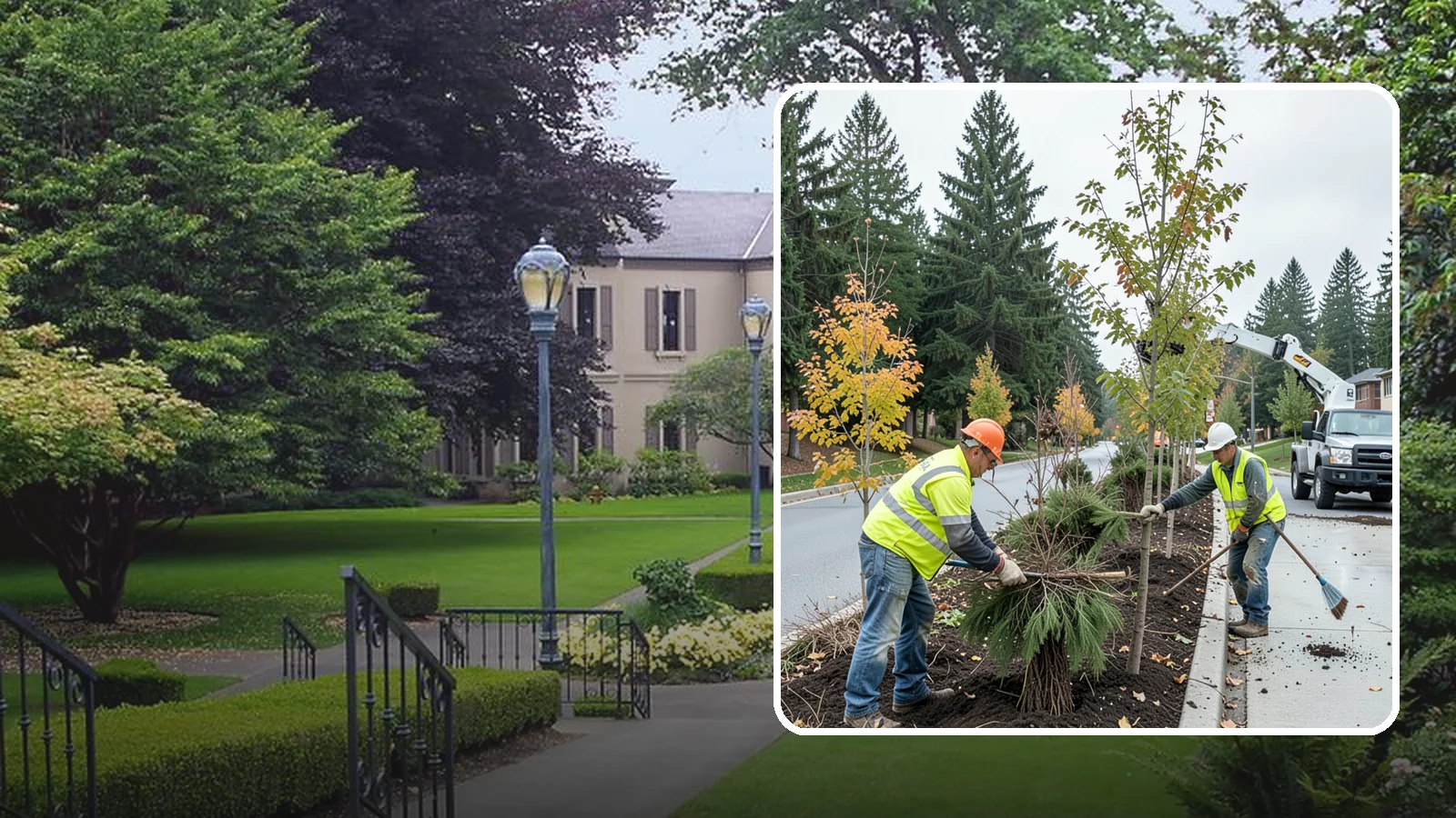 Municipal Tree Planting in Woodinville, King County, WA - We plant right-tree-right-place public trees with establishment care for streets, parks, and civic sites across Western...