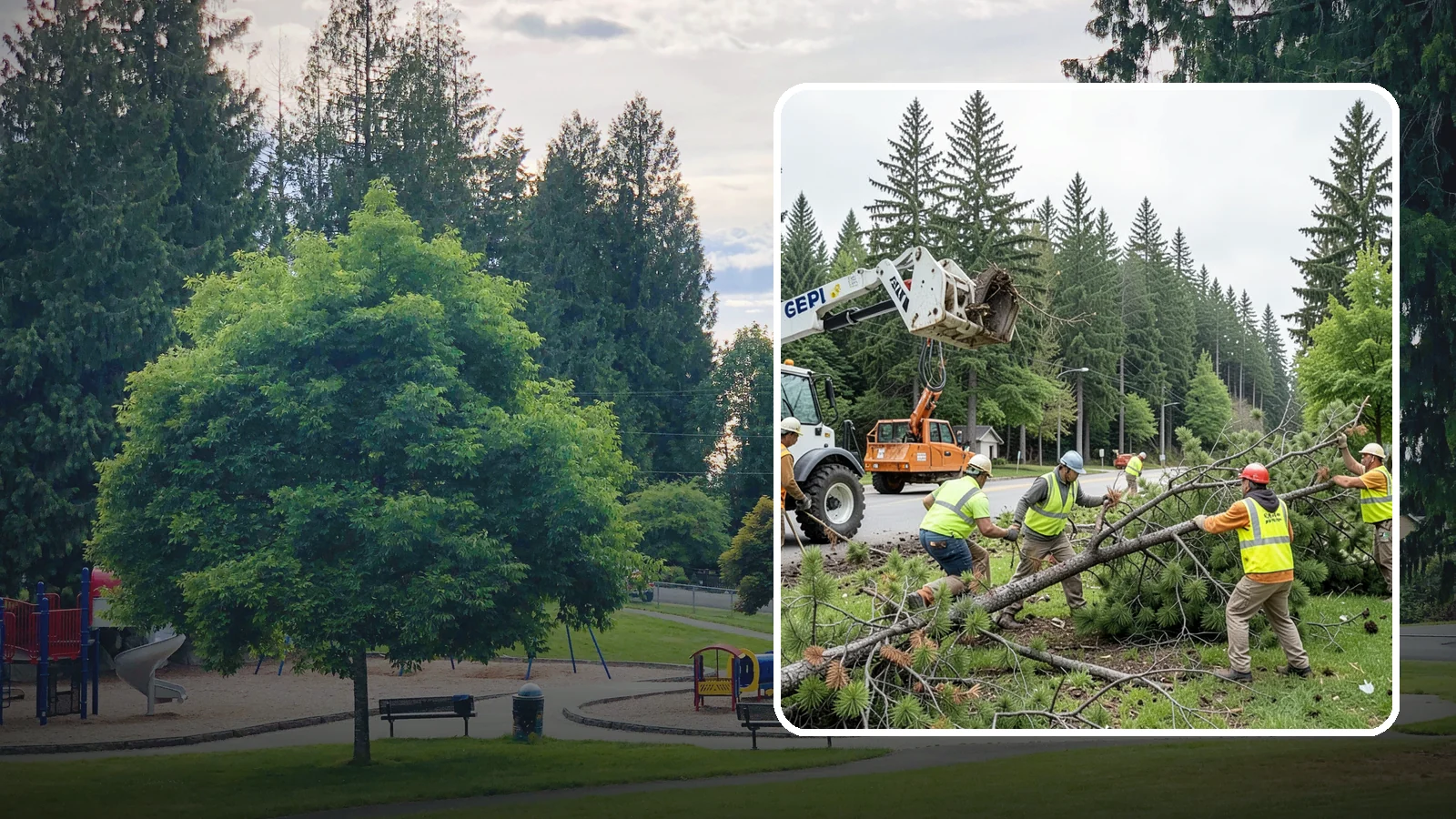 Municipal Tree Removal in Bonney Lake, Pierce County, WA - We remove declining, dead, or conflicting public trees for Western Washington cities, counties, and special districts under fully...