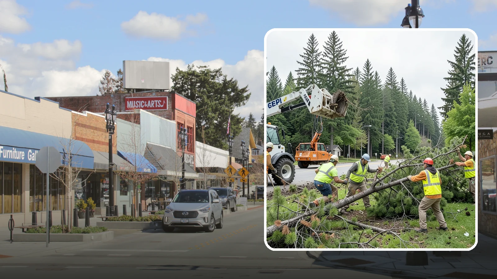 Municipal Tree Removal in Bothell, King County, WA - We remove declining, dead, or conflicting public trees for Western Washington cities, counties, and special districts under fully...