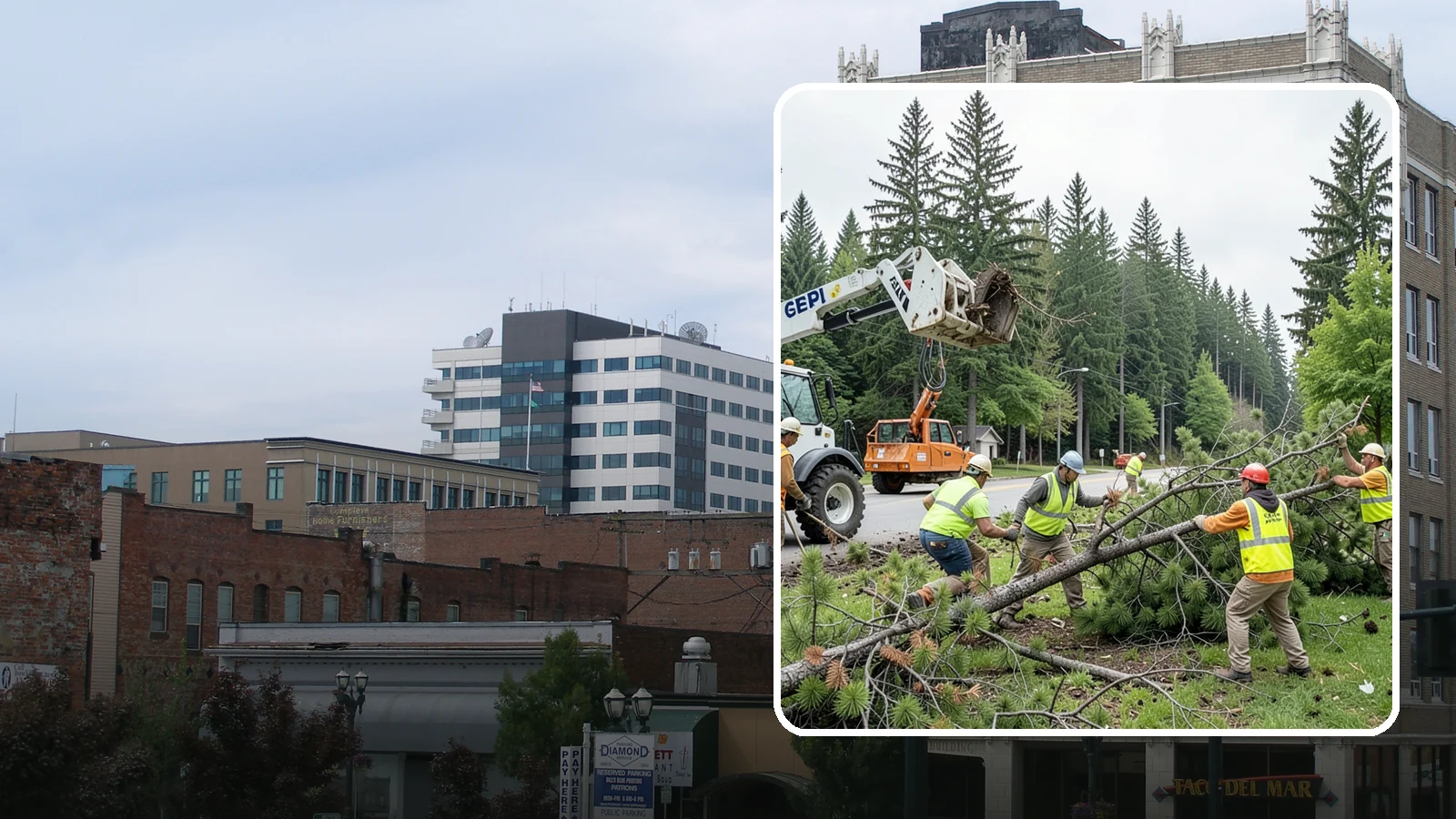Municipal Tree Removal in Everett, Snohomish County, WA - We remove declining, dead, or conflicting public trees for Western Washington cities, counties, and special districts under fully...
