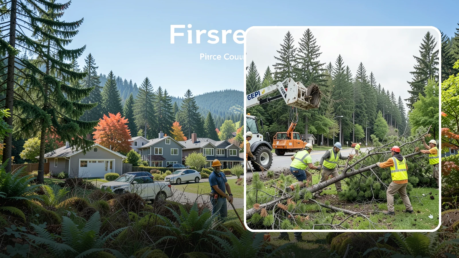 Municipal Tree Removal in Fircrest, Pierce County, WA - We remove declining, dead, or conflicting public trees for Western Washington cities, counties, and special districts under fully...