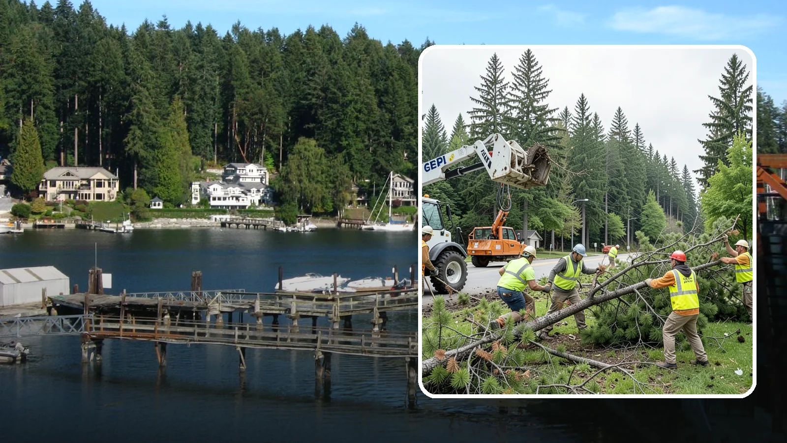 Municipal Tree Removal in Gig Harbor, Pierce County, WA - We remove declining, dead, or conflicting public trees for Western Washington cities, counties, and special districts under fully...