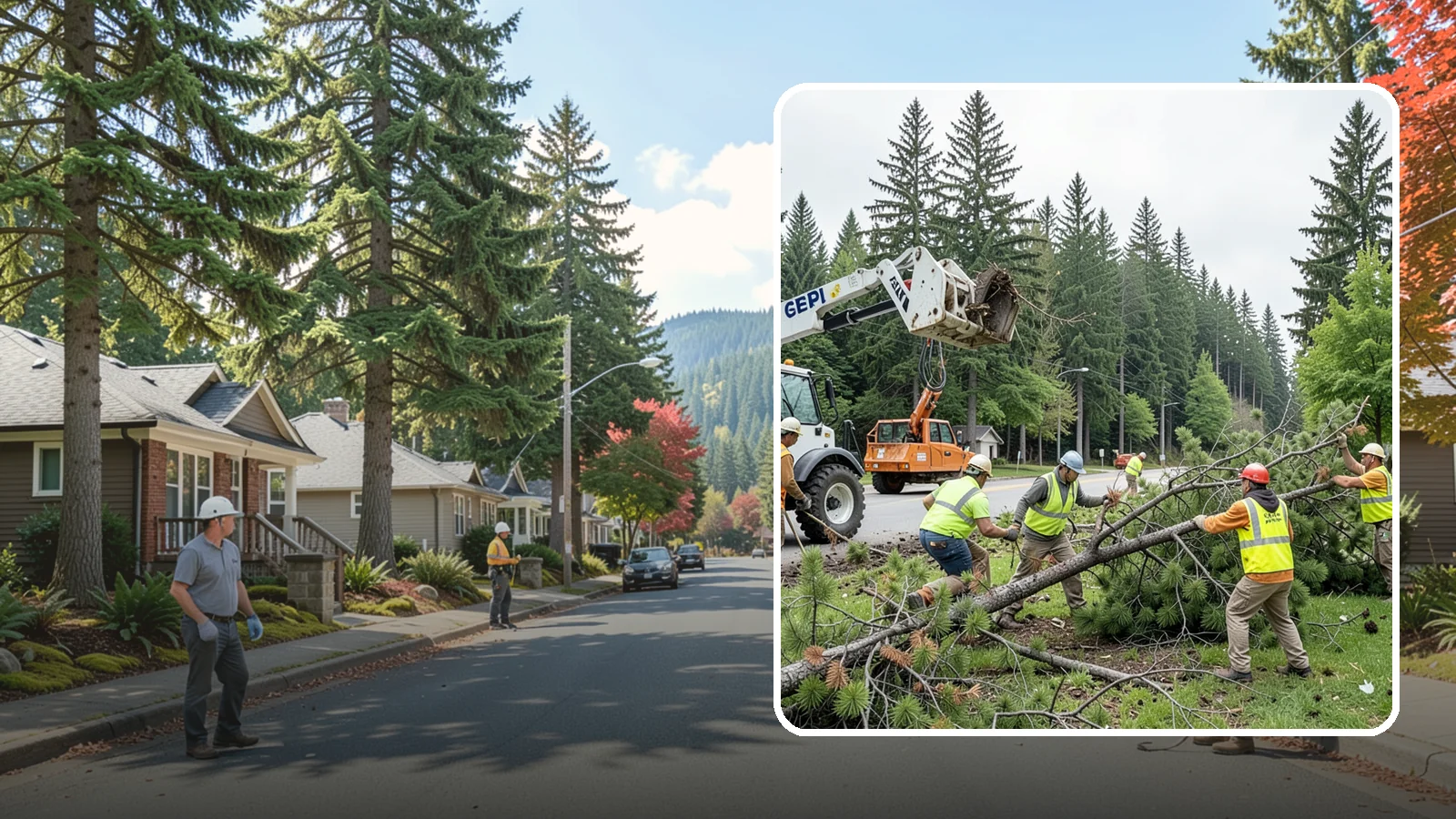 Municipal Tree Removal in Hunts Point, King County, WA - We remove declining, dead, or conflicting public trees for Western Washington cities, counties, and special districts under fully...