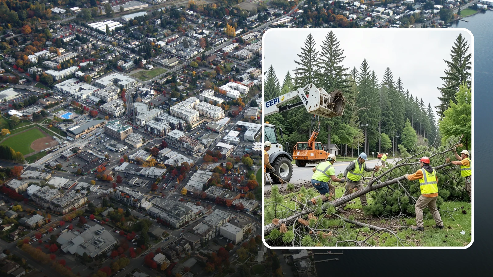 Municipal Tree Removal in Kirkland, King County, WA - We remove declining, dead, or conflicting public trees for Western Washington cities, counties, and special districts under fully...