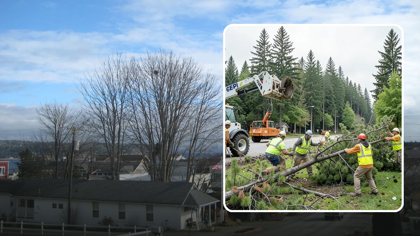 Municipal Tree Removal in Langley, Island County, WA - We remove declining, dead, or conflicting public trees for Western Washington cities, counties, and special districts under fully...