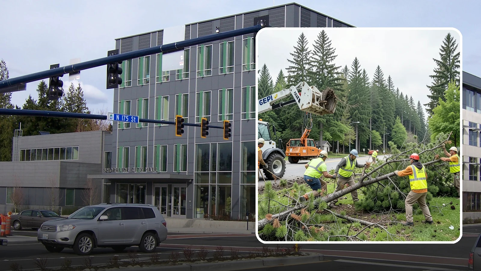 Municipal Tree Removal in Shoreline, King County, WA - We remove declining, dead, or conflicting public trees for Western Washington cities, counties, and special districts under fully...