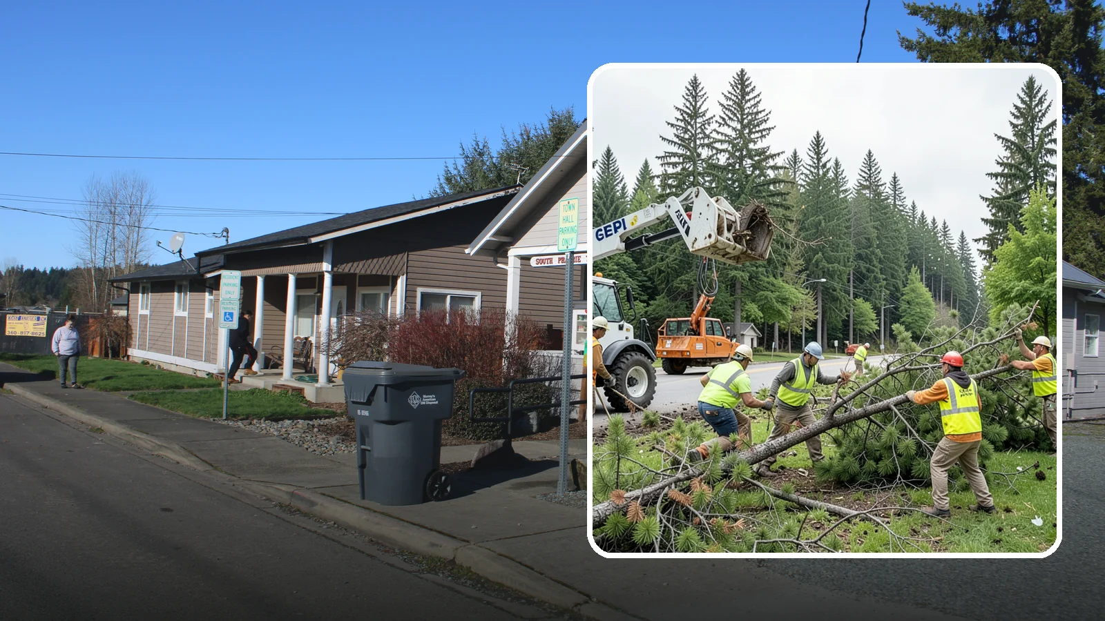 Municipal Tree Removal in South Prairie, Pierce County, WA - We remove declining, dead, or conflicting public trees for Western Washington cities, counties, and special districts under fully...