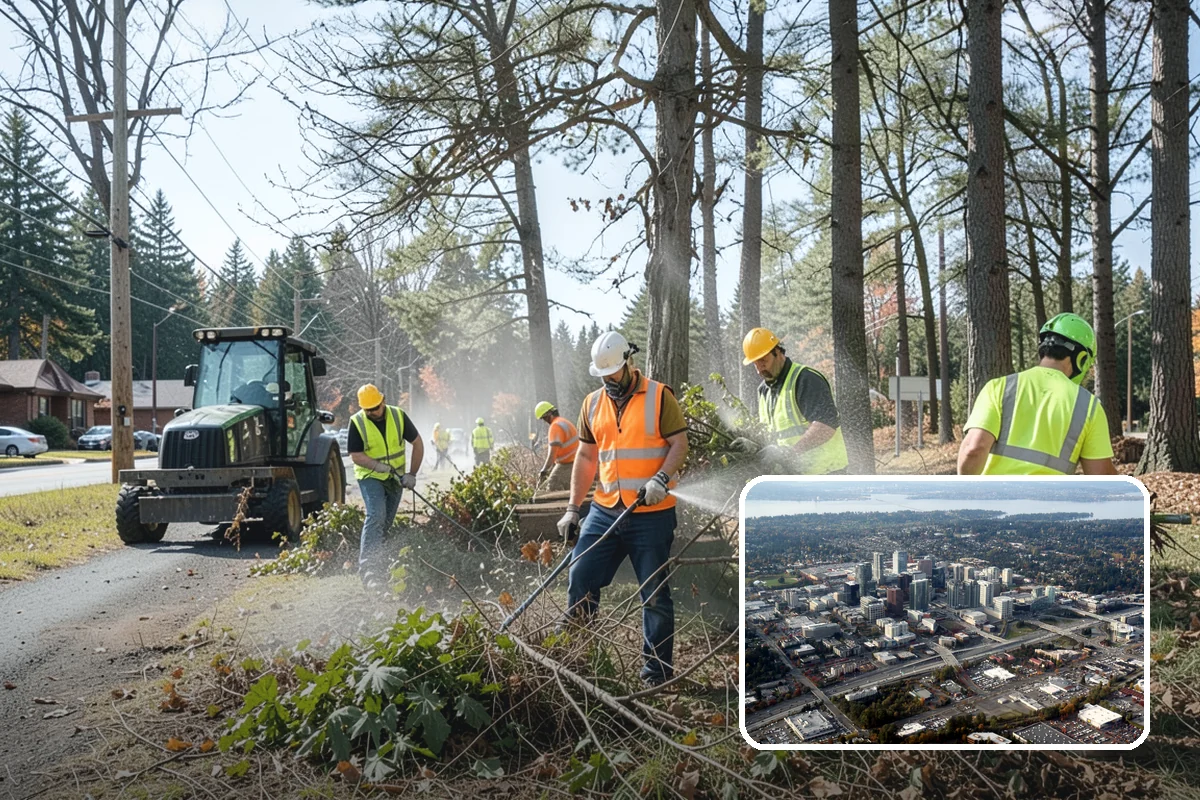 Municipal Tree Trimming in Bellevue, King County, WA - Pruning performed to ANSI A300 and ISA best-management practices protects long-term tree health