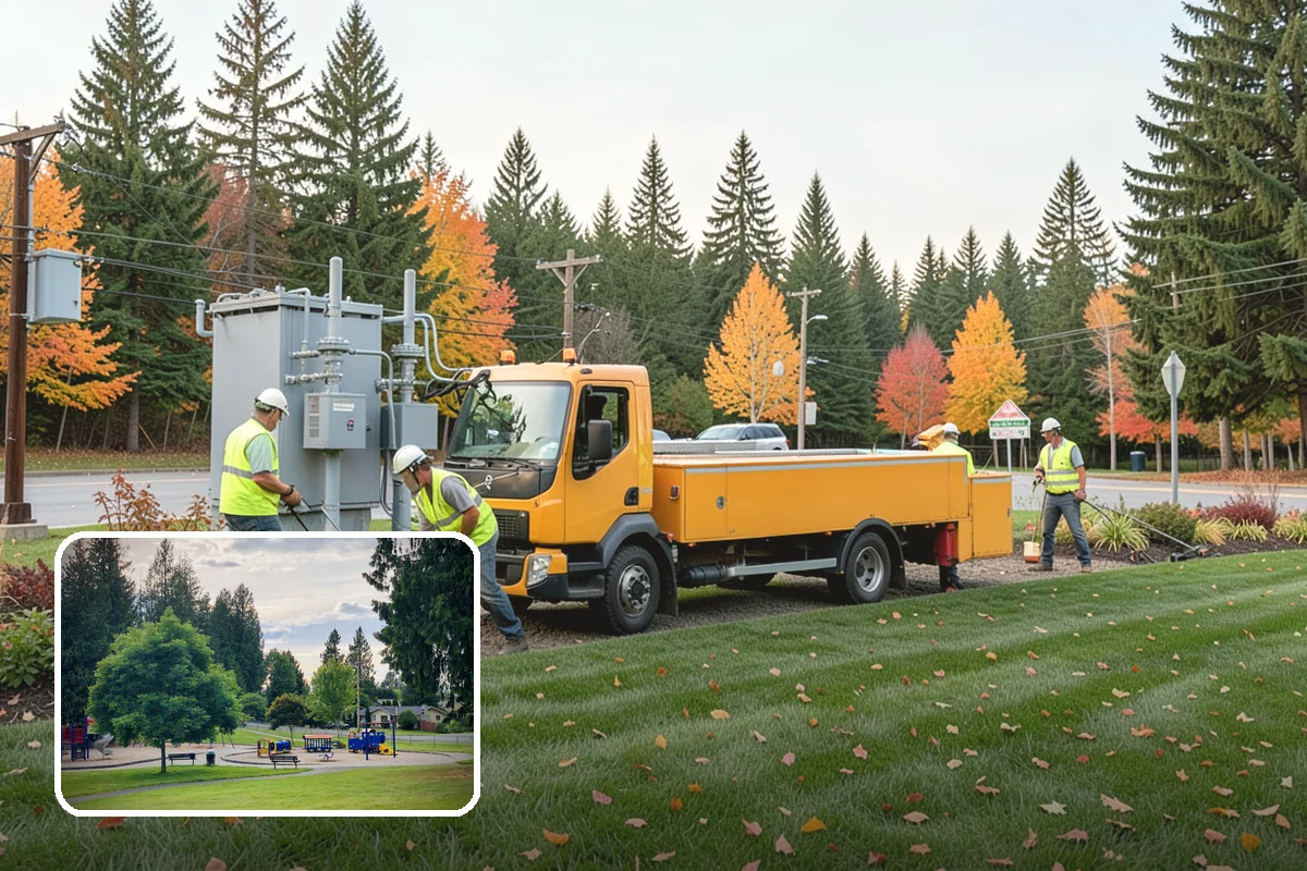 Municipal Tree Trimming in Bonney Lake, Pierce County, WA - Pruning performed to ANSI A300 and ISA best-management practices protects long-term tree health