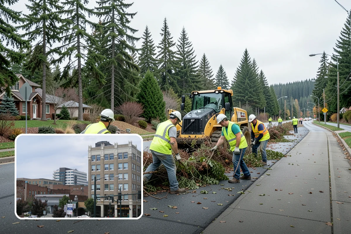 Municipal Tree Trimming in Everett, Snohomish County, WA - Pruning performed to ANSI A300 and ISA best-management practices protects long-term tree health