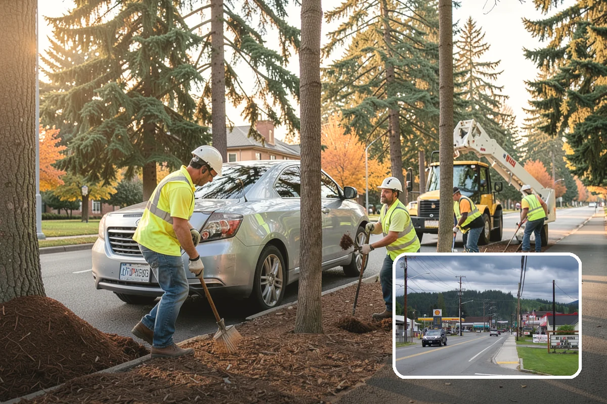 Municipal Tree Trimming in Granite Falls, Snohomish County, WA - Pruning performed to ANSI A300 and ISA best-management practices protects long-term tree health