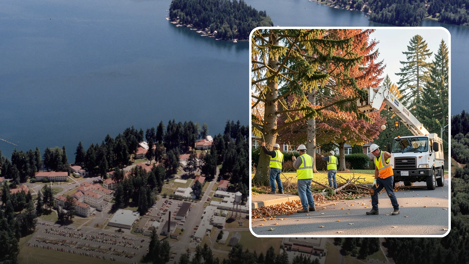 Municipal Tree Trimming in Lakewood, Pierce County, WA - We provide scheduled and on-demand pruning of street, park, and facility trees to ANSI A300 standards for public agencies across...