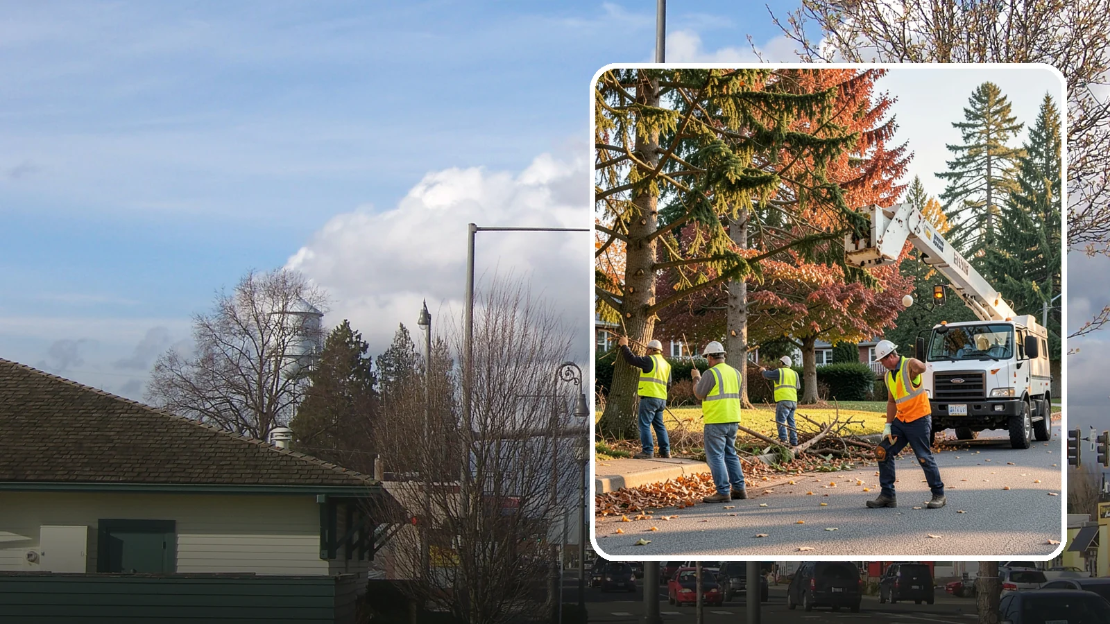 Municipal Tree Trimming in Marysville, Snohomish County, WA - We provide scheduled and on-demand pruning of street, park, and facility trees to ANSI A300 standards for public agencies across...