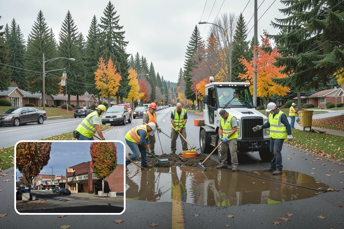 Municipal Tree Trimming in Puyallup, Pierce County, WA - Pruning performed to ANSI A300 and ISA best-management practices protects long-term tree health