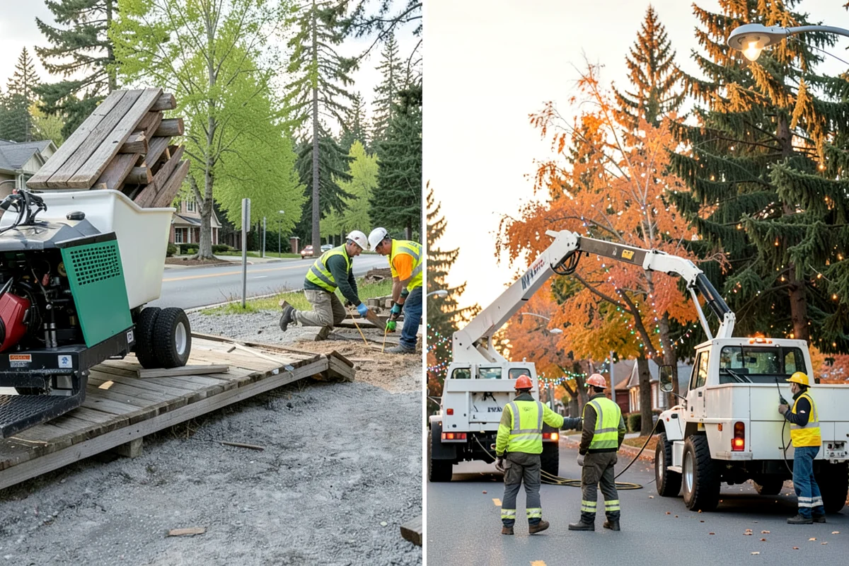 Municipal Tree Trimming in Puyallup, Pierce County, WA - We map the trees or zones to be pruned and set a service cycle with your public works staff